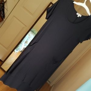 High low black dress size large